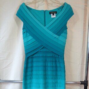 Ombre Tadashi Shoji Bandage Dress - Teal - Small